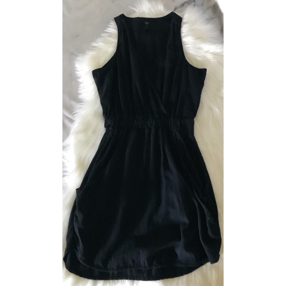 AQUA Surplice Wrap Sleeveless Mini Pocket Dress XS - Picture 8 of 10